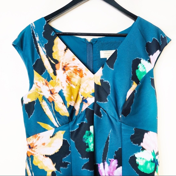 SOLD Anthropologie Moulinette Soeurs Teal Floral - Picture 4 of 12